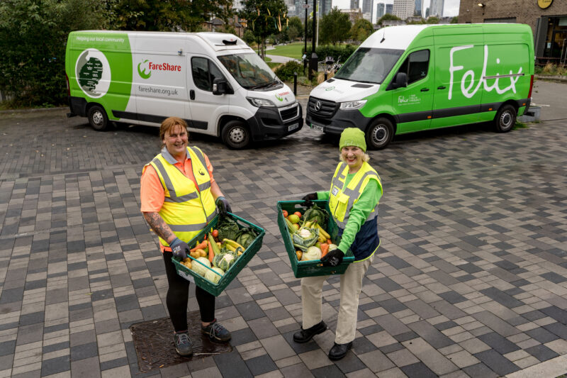 FareShare and Felix Project merge to “scale up food provision for the UK’s most vulnerable communities”