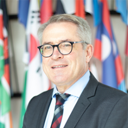 A portrait of Gunther Beger, UNIDO’s Managing Director of the Directorate for SDG Innovation and Economic Transformation